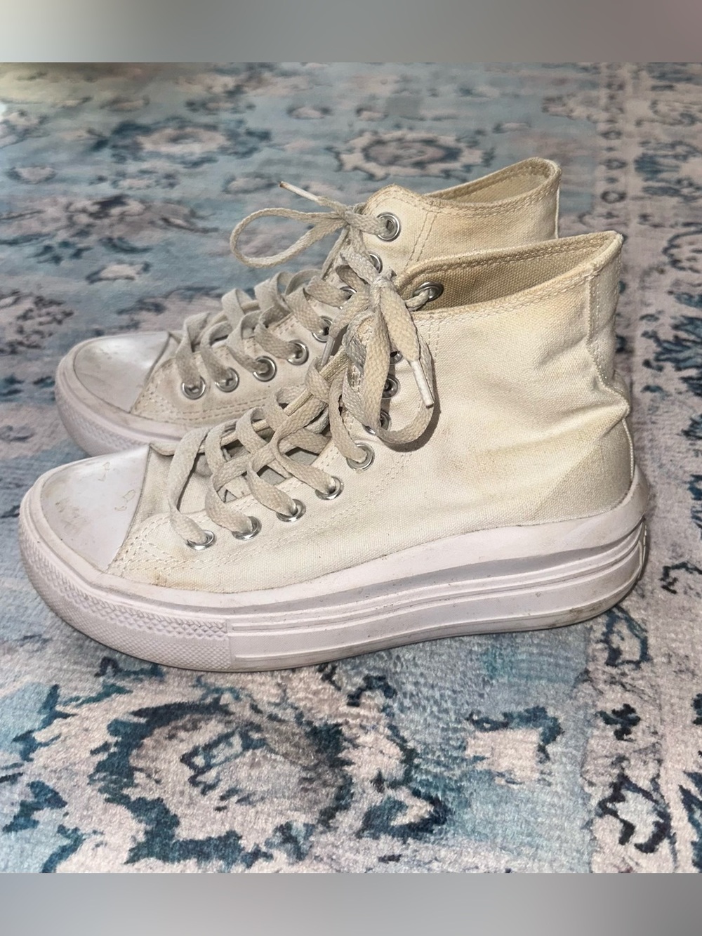Converse Platform High Top Sneakers White Size Women’s 5.5